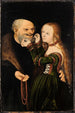 Niezgodna para - Lucas Cranach Starszy — widok dzieła