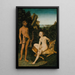 Apollon i Diana - Lucas Cranach Starszy — oprawiony obraz na ścianie