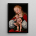 Pusty z Dzieciątkiem i winogronami - Lucas Cranach Starszy — oprawiony obraz na ścianie