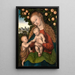 Marie z Dzieciątkiem i młodym Janem pod jabłonią - Lucas Cranach Starszy — oprawiony obraz na ścianie