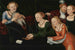 Stary mężczyzna uwiedziony przez kurtyzany - Lucas Cranach Starszy — widok dzieła