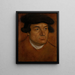 Portret mężczyzny z czarnym kapeluszem - Lucas Cranach Starszy — oprawiony obraz na ścianie