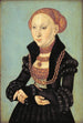 Portret elektorki Sibylle z Saksonii 1510-1569 - Lucas Cranach starszy — widok dzieła