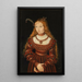 Sibylle de Clèves - Lucas Cranach starszy — oprawiony obraz na ścianie