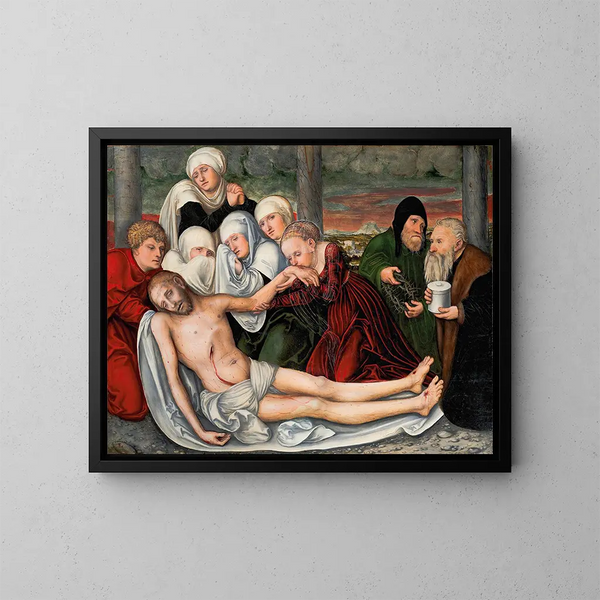 La Lamentation - Lucas Cranach Starszy — oprawiony obraz na ścianie