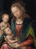Matka Boska z Dzieciątkiem adorowaną przez świętego Jana młodszego - Lucas Cranach starszy — widok dzieła