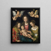 Matka Boska z Dzieciątkiem z świętą Katarzyną i Barbarą - Lucas Cranach Starszy — oprawiony obraz na ścianie