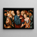 Le Christ et la femme adultère - Lucas Cranach le Jeune — oprawiony obraz na ścianie