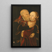 Niezgodni kochankowie - Lucas Cranach młodszy — oprawiony obraz na ścianie