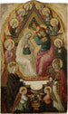 Le Couronnement de la Vierge - Maître Lucquois — widok dzieła