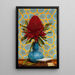 Waratah - Lucien Henry — oprawiony obraz na ścianie