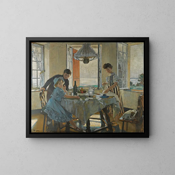 Le Petit Déjeuner - Lucien Simon — oprawiony obraz na ścianie