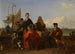 Rodziny Bakhuysen i de Hooghe jedzącej obiad na Mosselsteiger, nabrzeże z muszlami na Y Amsterdam Ludolf Bakhuysen 1702 - Ludolf Bakhuizen — widok dzieła