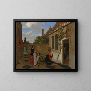 Ludolf de Jongh - Scene in a Courtyard.webp