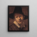 Portret młodego mężczyzny - Ludovico Carracci — oprawiony obraz na ścianie