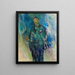 Mężczyzna w fraku przypuszczalnie będący artystą Henrik Lund - Ludvig Karsten — oprawiony obraz na ścianie