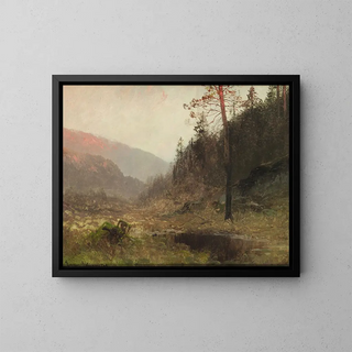 Ludvig Skramstad - Herbstlandschaft im Abendlicht.webp