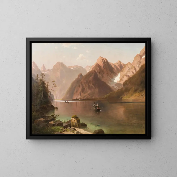 Lac alpin - Ludvík Bartók — oprawiony obraz na ścianie