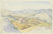Les collines sabines et Rocca Santo Stefano vues depuis Civitella - Ludwig Deurer — widok dzieła