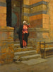 Przed meczetem - Ludwig Deutsch — widok dzieła