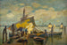 Przybycie łodzi rybackiej - Ludwig Dill — widok dzieła