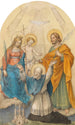 Clemens Maria Hofbauer i świętych - Ludwig Ferdinand Schnorr von Carolsfeld — widok dzieła