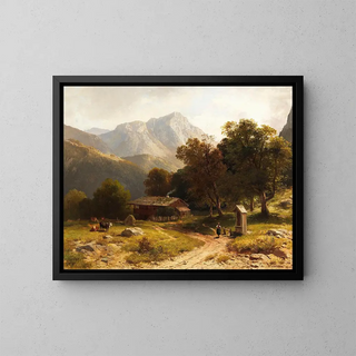 Ludwig Gebhardt - Sommerliche Alpenidylle.webp
