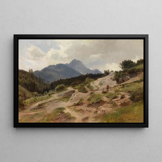 Ludwig Halauska - Partie aus Mittenwald am Karwendelgebirge.webp