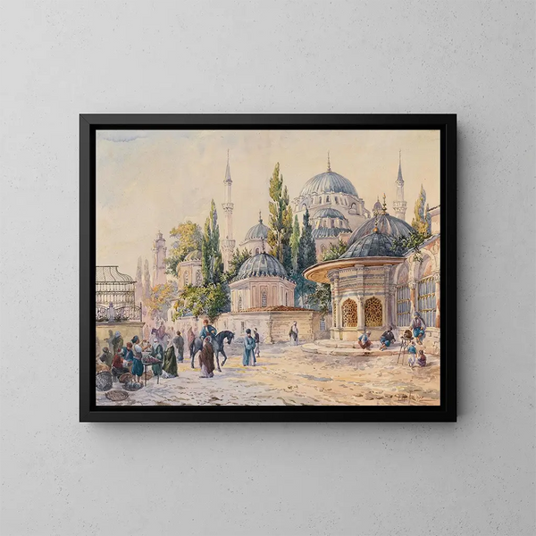 La mosquée Sehzade à Laleli, Istanbul - Ludwig Hans Fischer — oprawiony obraz na ścianie