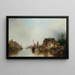Rive de l'Escaut - Ludwig Hermann — oprawiony obraz na ścianie