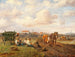 Repos sur le bord de la route avant un village - Ludwig Müller-Cornelius — widok dzieła