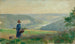 Widok na dolinę Łaby w pobliżu Königstein - Ludwig von Hofmann — widok dzieła