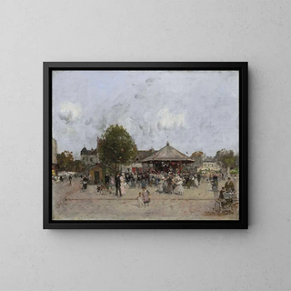 Fête foraine - Luigi Loir — oprawiony obraz na ścianie