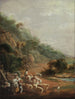 Fragment de scène avec des villageois - Luis Paret y Alcázar — widok dzieła