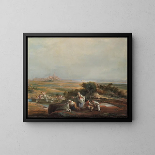 Luis Paret y Alczar - View of Fuenterraba fragment.webp