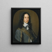 Portret Thomasa Belasyse w wieku 24 lat, późniejszego 1. hrabiego Fauconberg 1627-1700 - M. D. Hout — oprawiony obraz na ścianie
