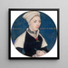 Madame Jane Small - Hans Holbein młodszy — oprawiony obraz na ścianie