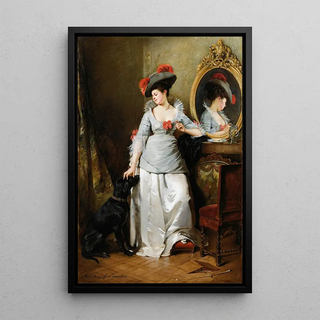 MadeleineJeanne Lemaire - Elegant With A Dog.webp