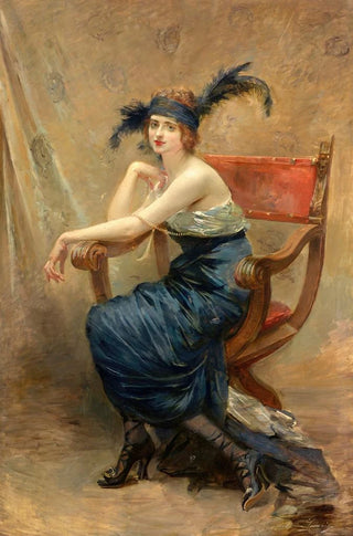 MadeleineJeanne Lemaire - Femme assise dans un fauteuil Dagobert.webp