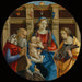 Madonna i Dzieciątko z męskim świętym, Katarzyną z Aleksandrii i fundatorem - Michelangelo di Pietro Membrini — aranżacja we wnętrzu