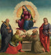 Madonna Delle Cintola z świętymi Benoît, Thomasem, François i Julienem - Francesco Granacci — widok dzieła