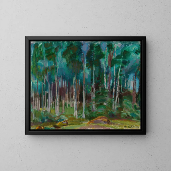 Bétulas à Vksy - Magnus Enckell — oprawiony obraz na ścianie