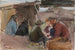 Rybacy nad brzegiem morza - Magnus Enckell — widok dzieła