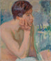 Zagubiony we swoich myślach - Magnus Enckell — widok dzieła