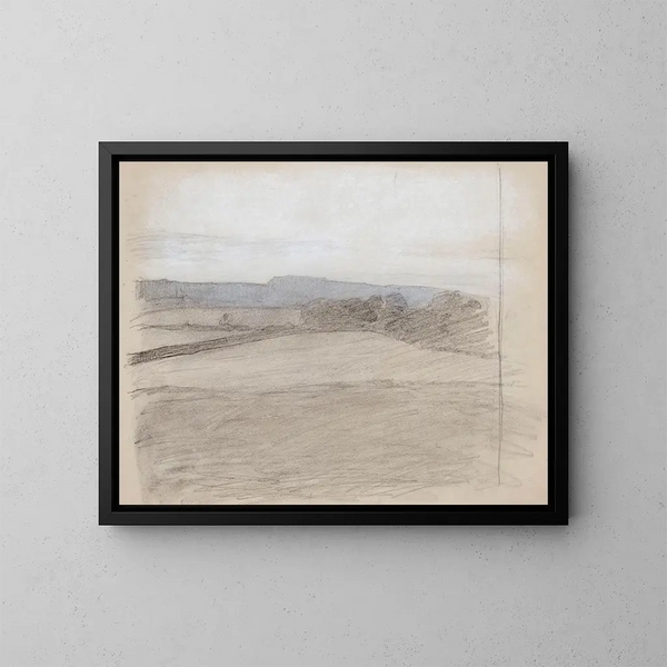 Szkic domu - Magnus Enckell — oprawiony obraz na ścianie