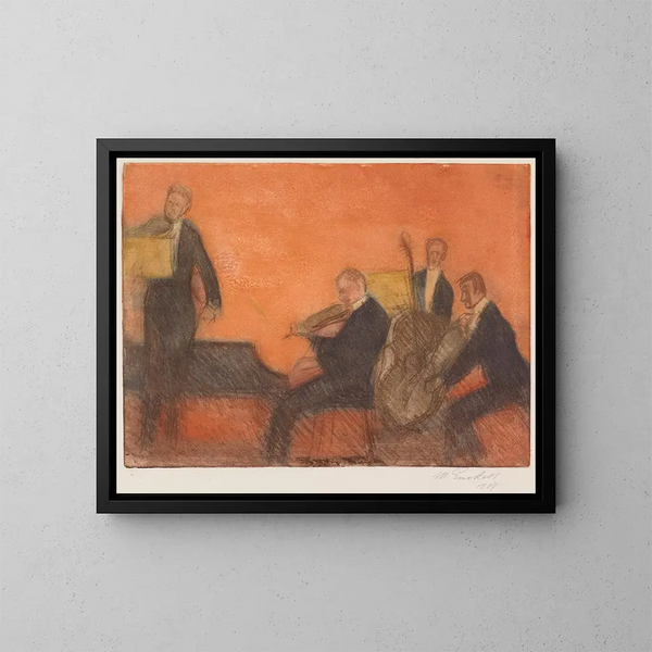 Muzyka - Magnus Enckell — oprawiony obraz na ścianie