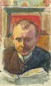 Portret Edvarda Richtera - Magnus Enckell — widok dzieła