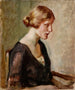 Portret pani Barbary Lagerborg - Magnus Enckell — widok dzieła