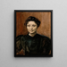 Portret rzeźbiarki Madeleine Jouvray - Magnus Enckell — oprawiony obraz na ścianie