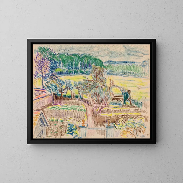 ogród - Magnus Enckell — oprawiony obraz na ścianie